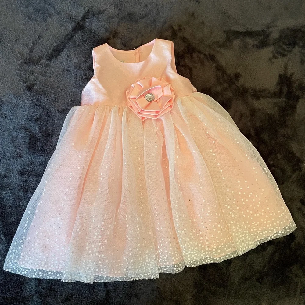 Marmellata blush pink toddler dress w/bloomers-Absolutely precious-EUC-Sz 9 mo - Picture 4 of 16